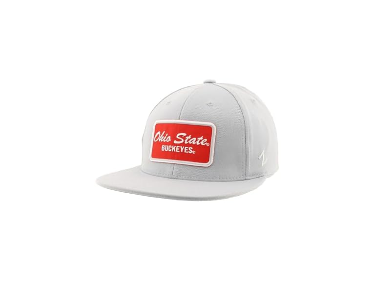 ZHATS Standard NCAA Officially Licensed Fitted Hat M15Z Brick Light Gray, Grey, Large