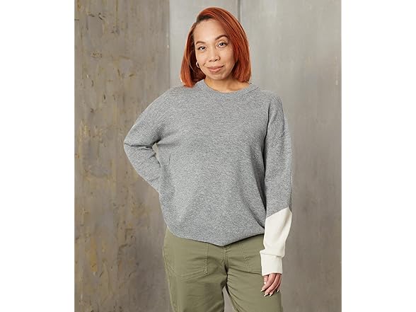 LABEL Go-to Sweater Light Grey/Putty MD