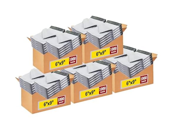 iMBAPrice 5000 6x9 White Poly Mailers