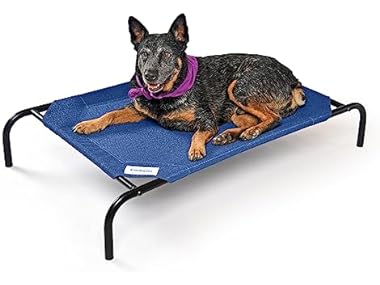 $17.99, Was $34.99, 48% Off! COOLAROO Cooling Elevated Dog Bed dealfomo