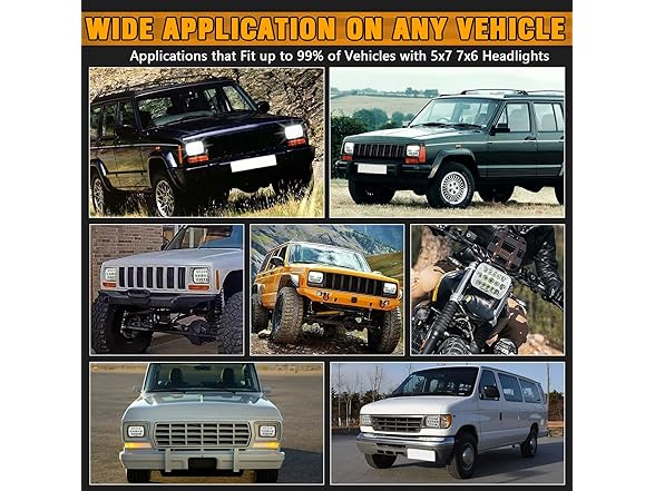 JESTMOTOR H6054 LED Headlights 2pc