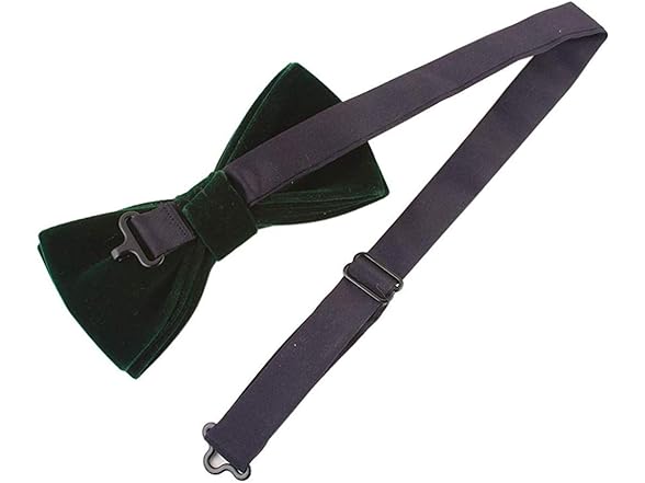 Mens Velvet Bow Tie Solid Color