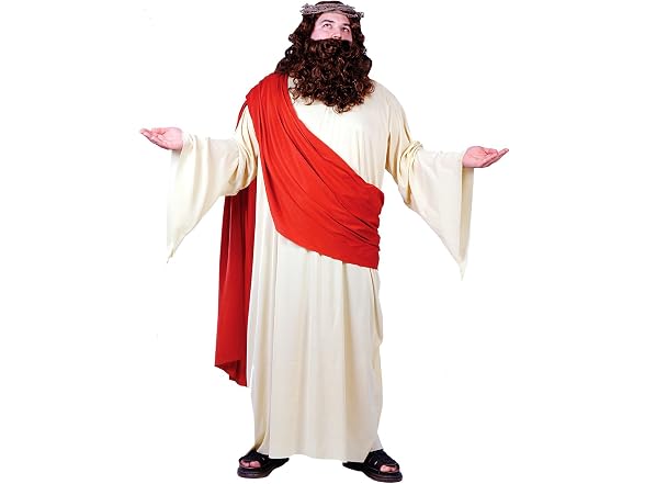 Jesus Plus Size Adult Costume with Wig and Beard