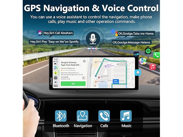 9.3" CarPlay Screen w/ GPS & Speakers