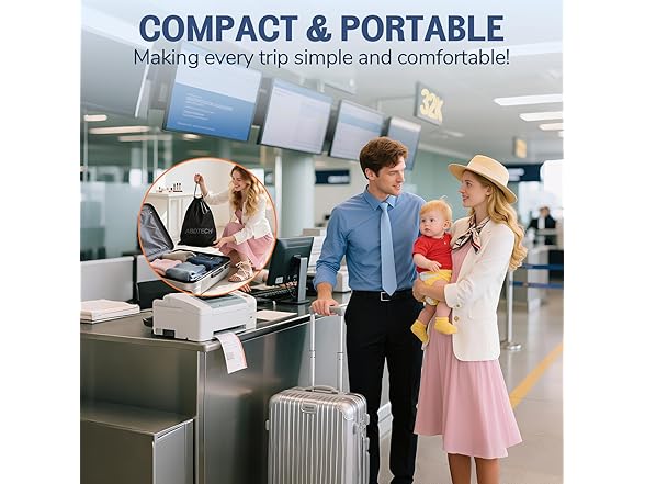 Abdtech Inflatable Toddler Airplane Bed