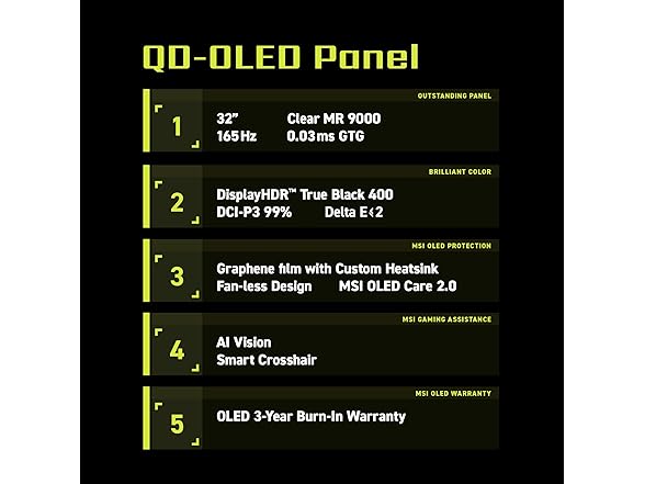 MSI 32" 4K Monitor | MAG 321UP QD-OLED