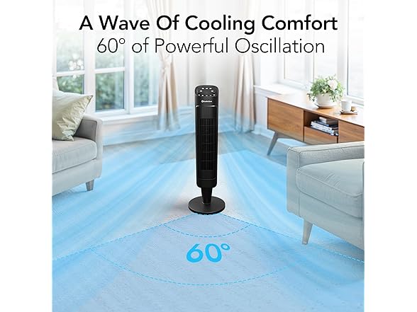 Comfort Zone 36” Tower Fan