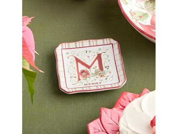 Cerified International Winter Blooms Set of 4