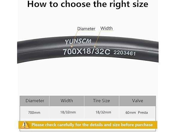 700C Bike Tubes, 6-Pack, Presta Valve