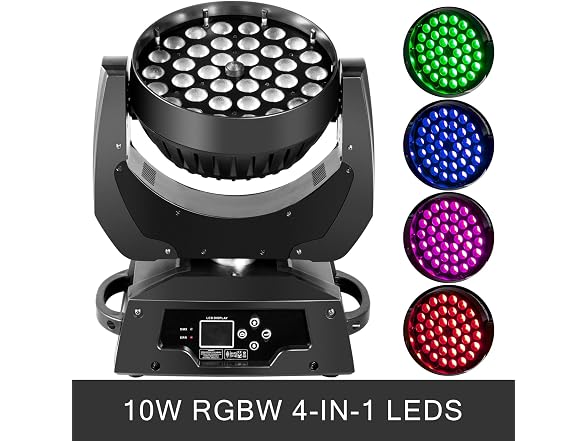 36 x 10W LED Stage Lights Moving Head 4 Color