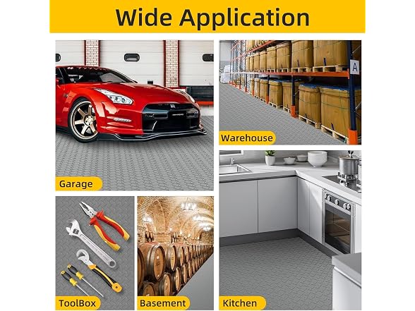 Garage Floor Mat, 2.8mm Thickness (7.5 * 17FT)