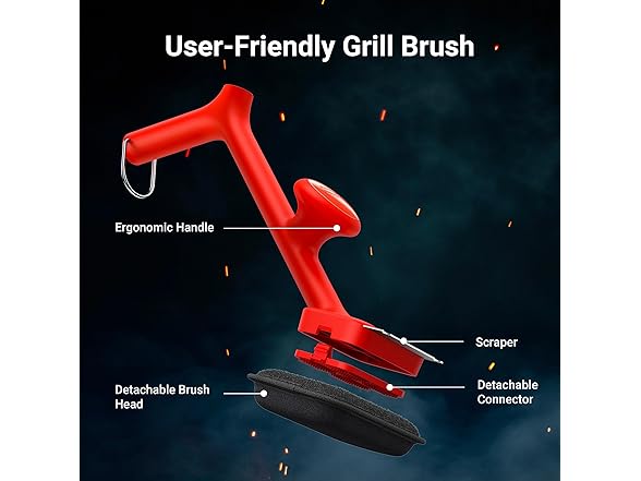 ThermoMaven BBQ Bristle-Free Steam Grill Brush