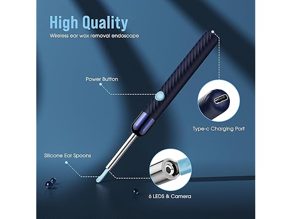 Earwax Remover Tool with 8 Pcs Ear Set
