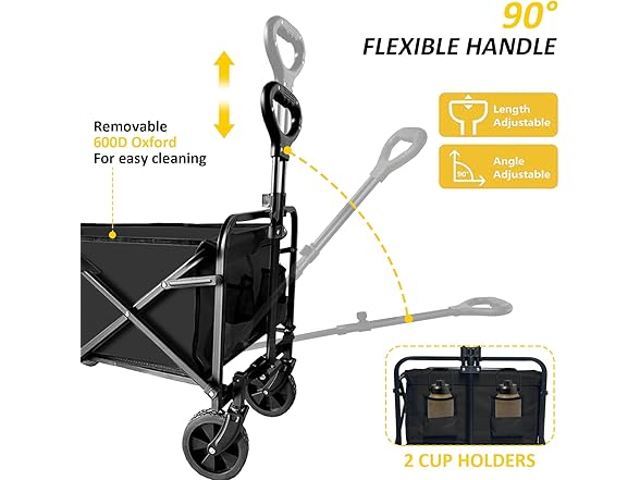 VOYSIGN Foldable Wagon Cart