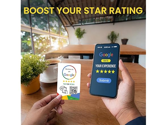 TapFive Google Review Tap Cards 5-Pack