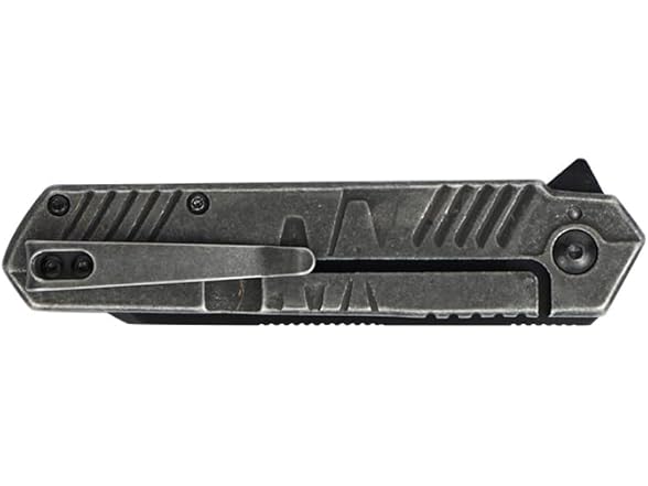 7.8" Folding Knife Black Blade Steel