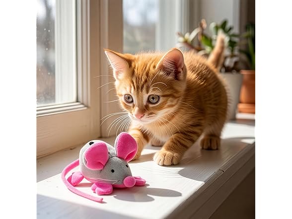 SPOT Rattle Clatter Mouse Catnip Cat Toy, Plu