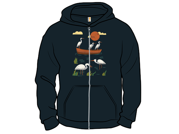 Herons in the Lagoon