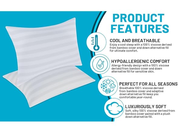 DrSleeep Down Alternative Pillow Set