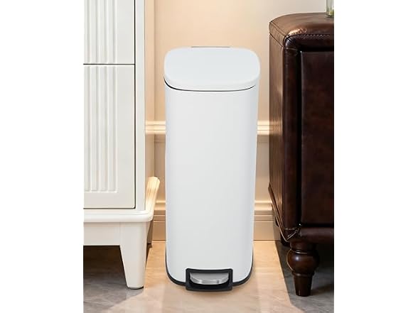 13.2 Gal/50L Kitchen Trash Can White