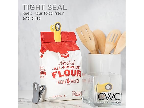 COOK WITH COLOR Bag Clips with Magnet