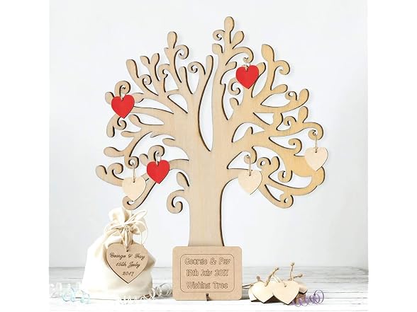 Veemoon 20Pcs Unfinished Wooden Tree