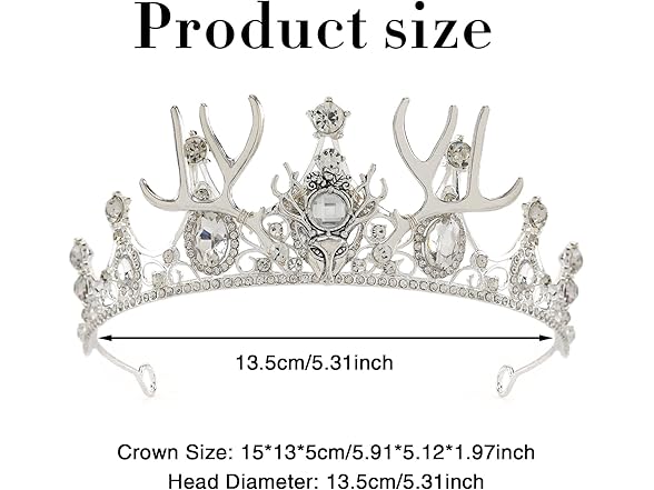 CoTeeZa Tiaras for Women Fairy Crown