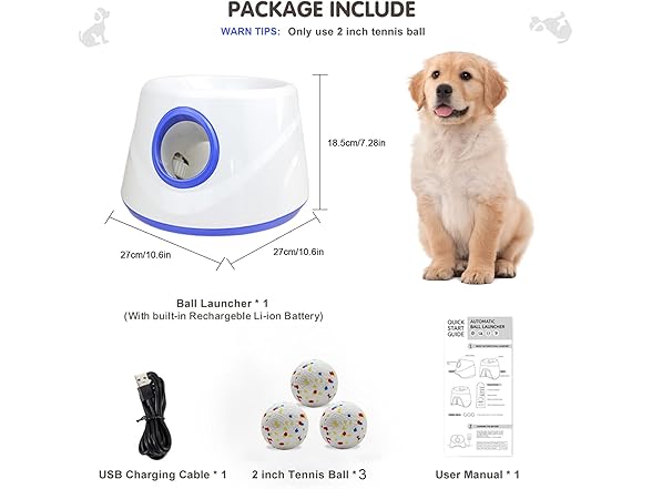 XIMUSON Automatic Dog Ball Launcher