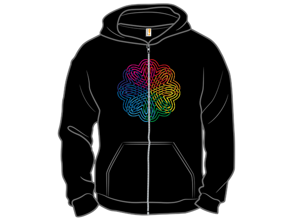 Rainbow Woven Hearts