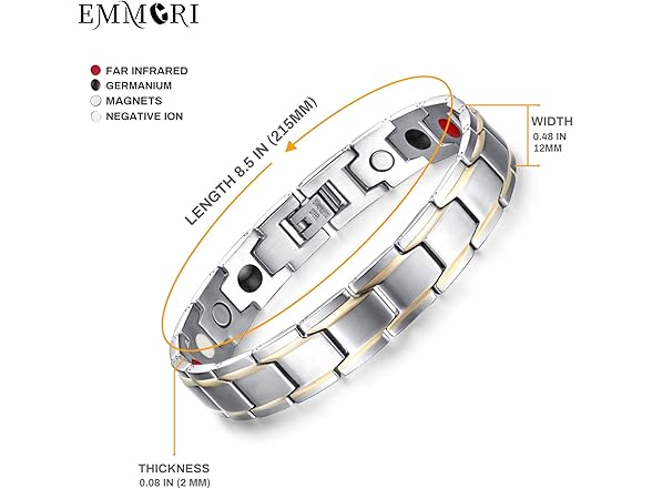 EMMORI Ultra Strength Magnetic Bracelet
