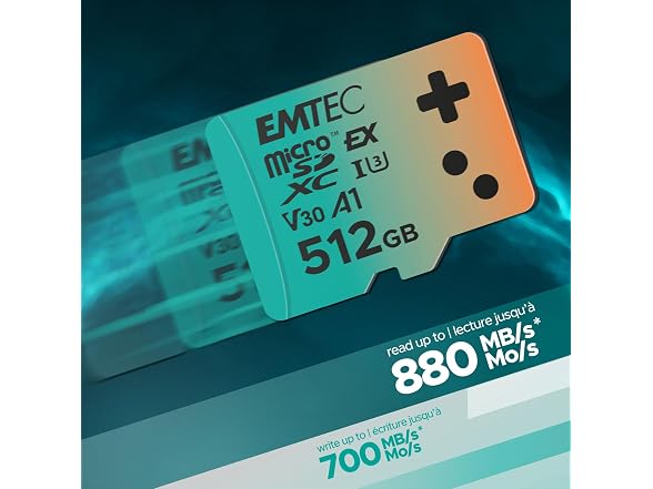 Emtec Express Gaming 512GB microSD Card