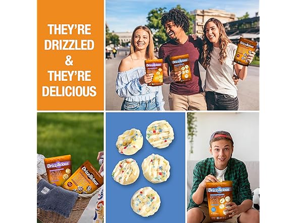 Drizzilicious Birthday Cake Rice Cakes 10pk