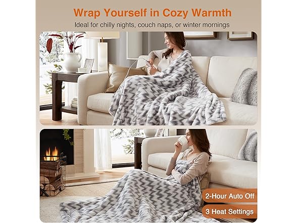 Beautyrest Long Brushed Heated Blanket