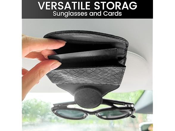 Alllake Sunglass Holder for Car, Gray