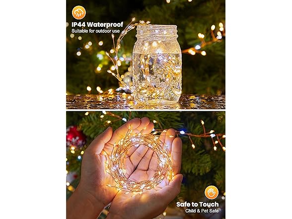 Brightown Fairy Lights Battery Operated, 4-Pack