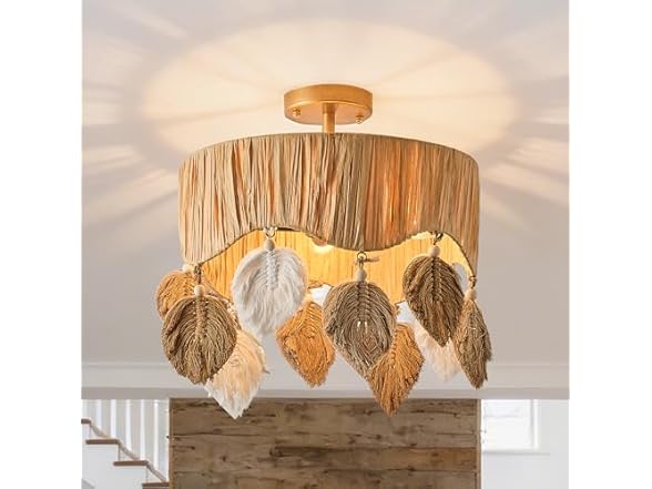 Parrot Uncle 15.7 Inch Semi Flush Mount Ceiling Light