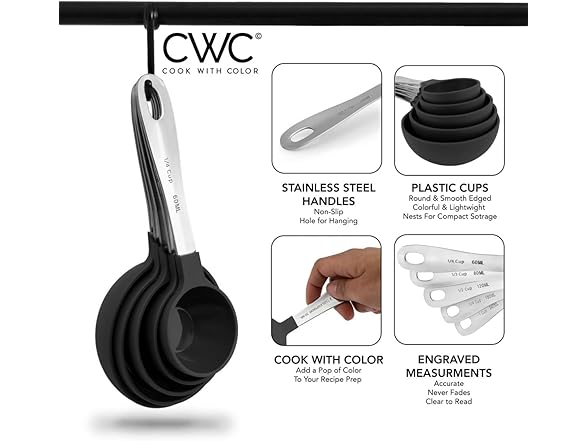 12 Pc Measuring Cups & Spoons Set