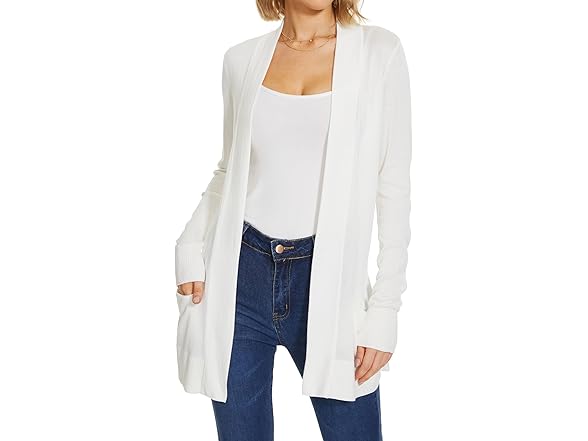 Spicy Sandia Womens Knit Cardigan Open Front Sweater (L)