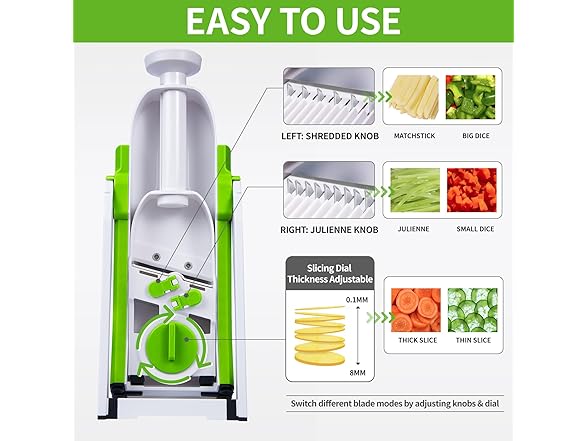 Safe Mandoline Slicer for Kitchen