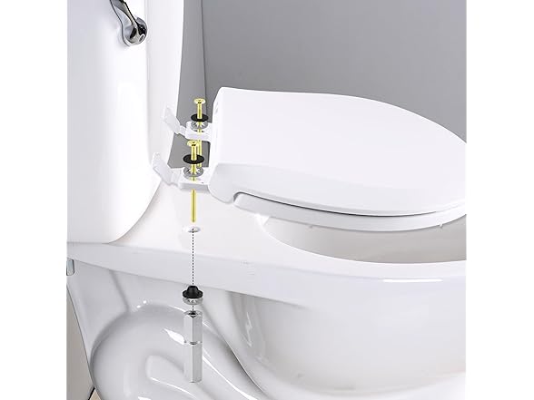Hibbent Toilet Seat Bolts Kit 4 Pack