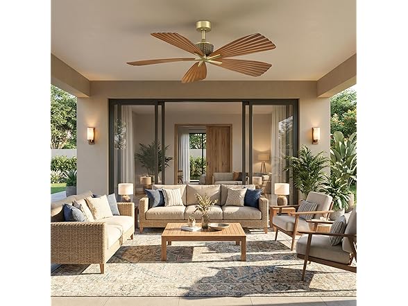 Parrot Uncle F6048 56" Ceiling Fan Without Light