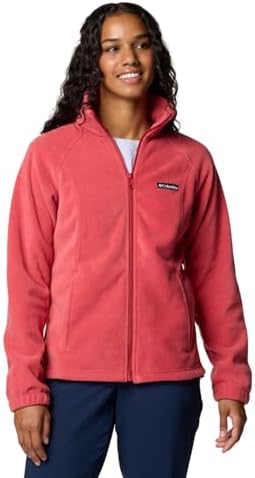 Columbia Womens Benton Springs Full Zip Fleece Jacket, Daredevil, Small