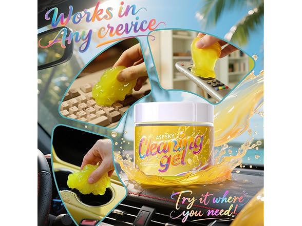 Car Cleaning Gel Cleaning Putty 4 Pack