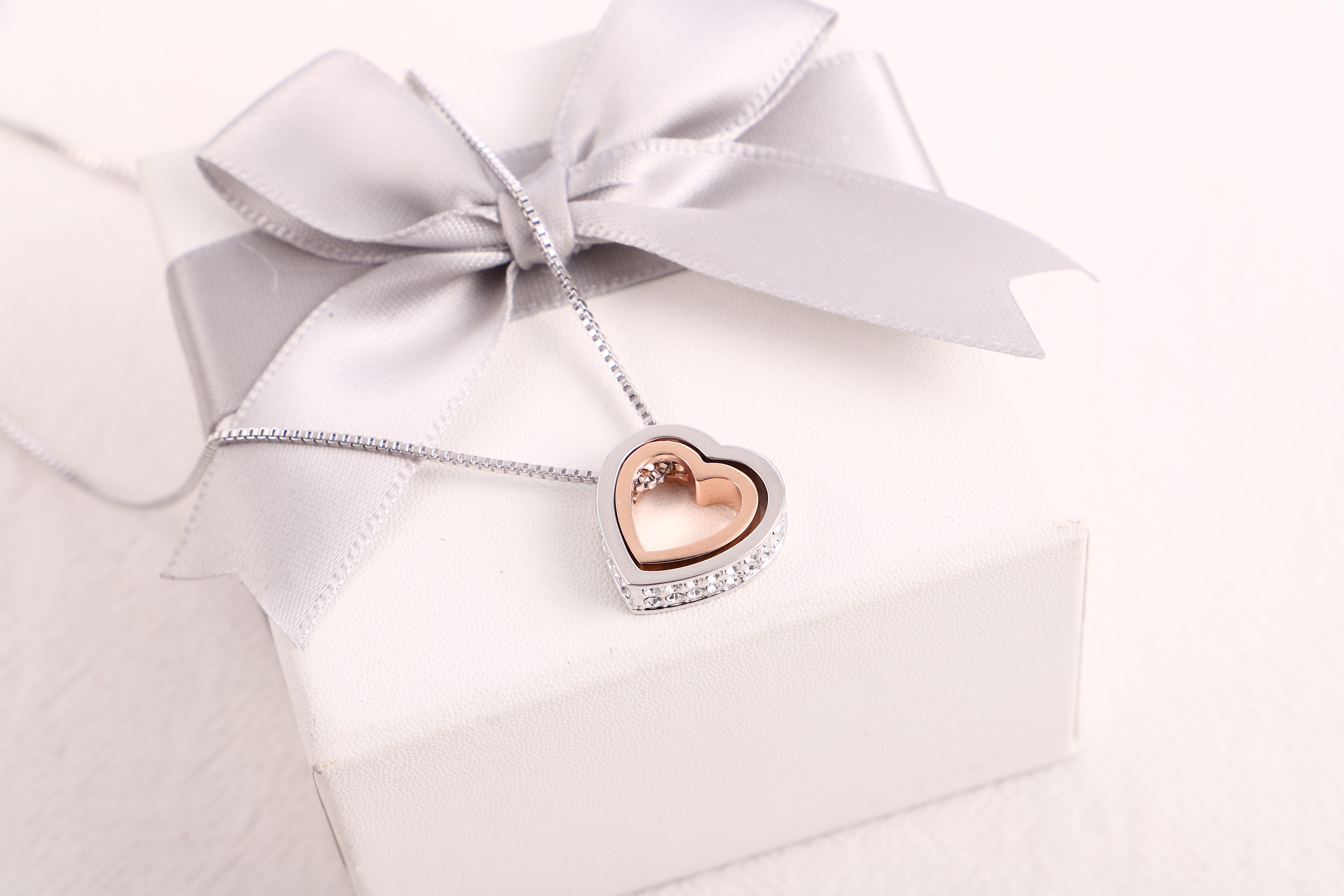 Double Heart Necklace - Gallery 4