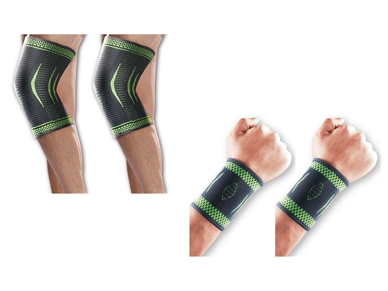WISH WC - (4PK COMPRESSION) - KNEE x2 - WRIST x2 4-Pack Co