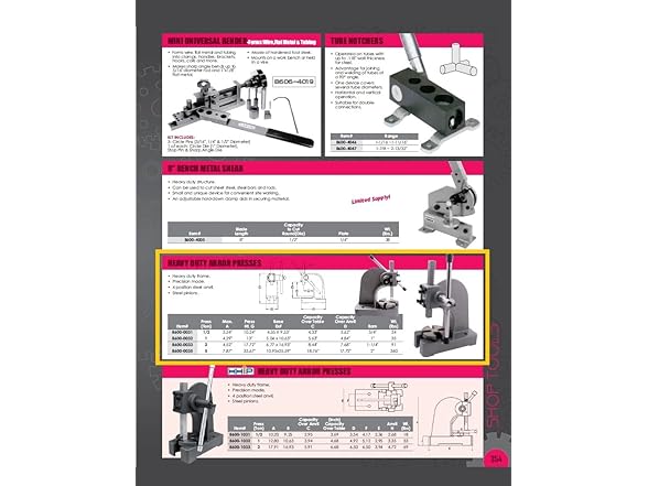 HHIP ABS Import 8600-0032 Heavy Duty Arbor Press