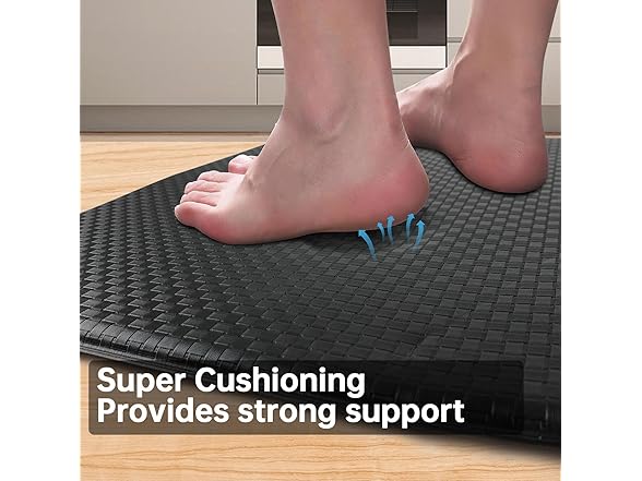Demiwise Kitchen Mats Cushioned Anti Fatigue, 2PCS 