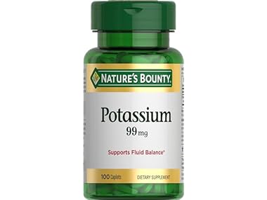 $2.99, Was $5.55, 46% Off! Nature's Bounty Potassium, 100 Caplets dealfomo