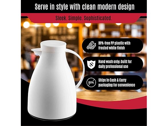 TableCraft 50oz (1.5L) Plastic Coffee Carafe