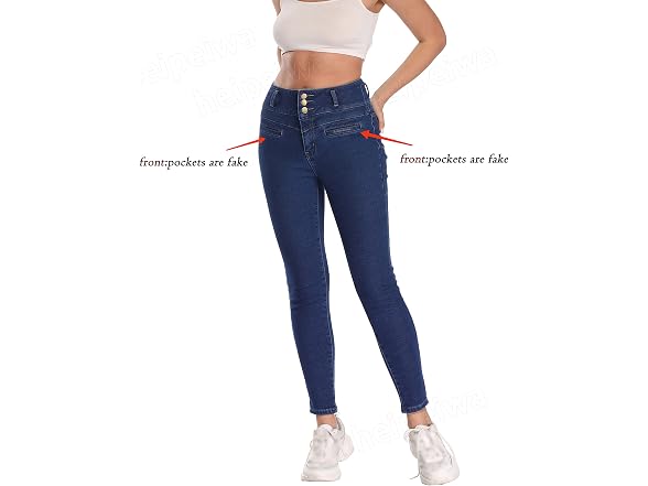 Heipeiwa Women (L) Fleece Lined Jeans Winter Jeans